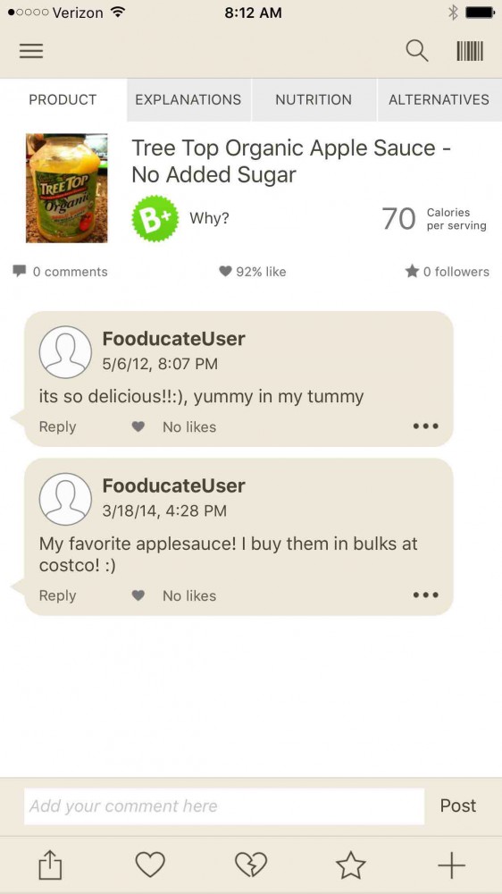 Fooducate app