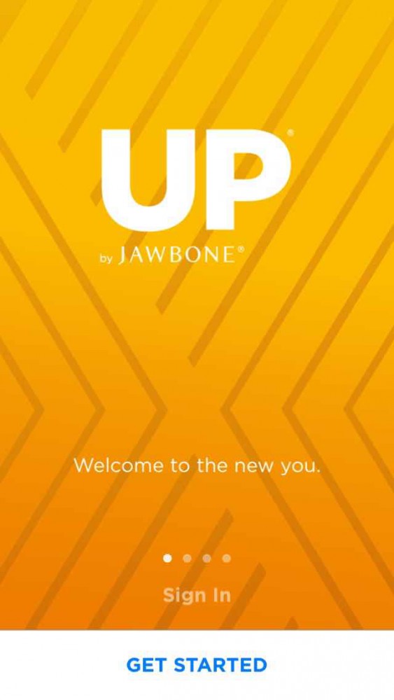 Jawbone app screenshot