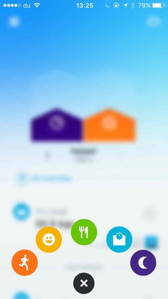 Jawbone app screenshot