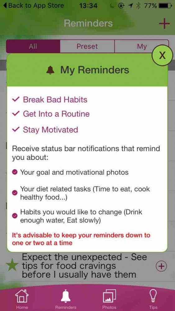  My Diet Coach app screenshot