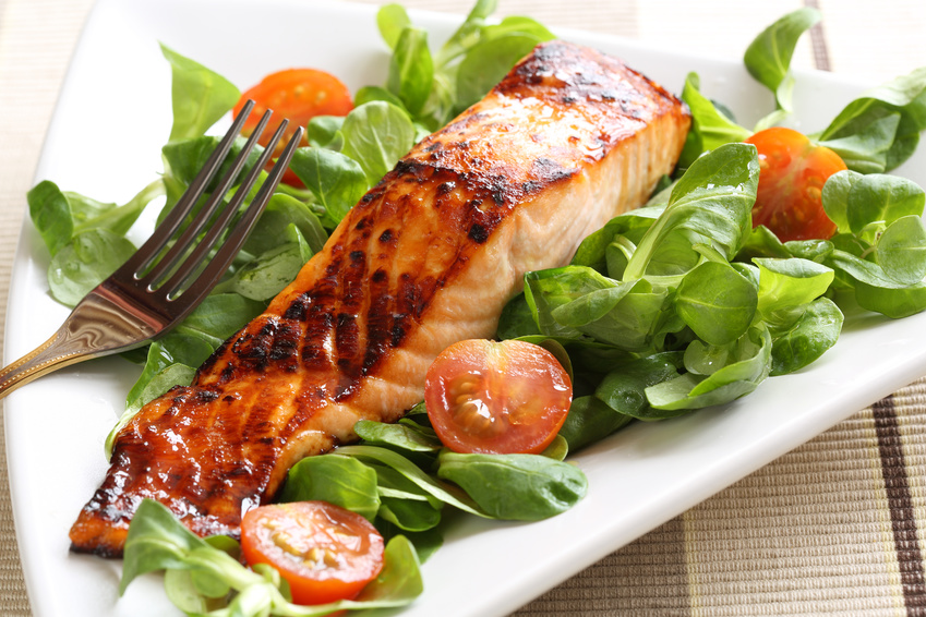 Grilled salmon