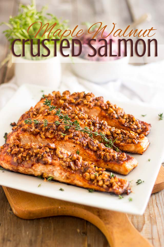 13. Maple Walnut Crusted Salmon Recipe