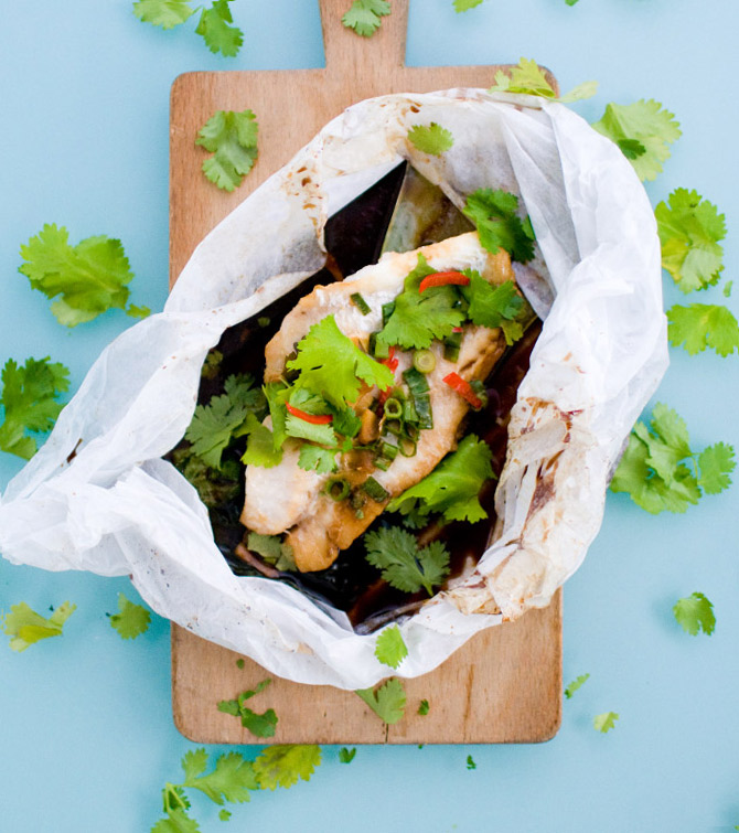 19. Thai Fish Fillets Steamed in a Bag