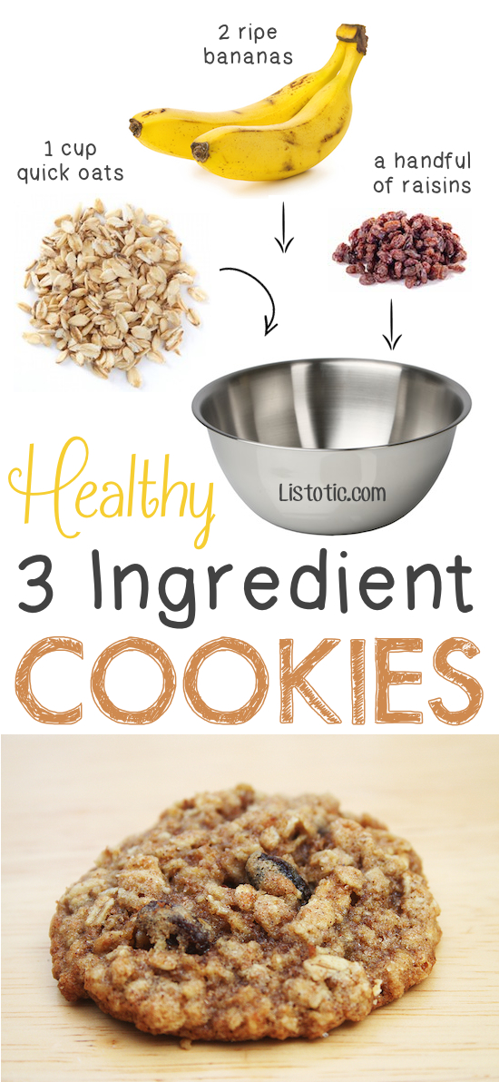 2-healthy-3-ingredient-cookies-so-easy-you-could-also-add-walnuts-coconut-shreds-etc-5-ridiculously-healthy-three-ingredient-treats